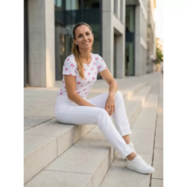  Tricou pentru femei cu mâneci scurte SAM 73 LTSP530 ROZ ÎNCHIS 