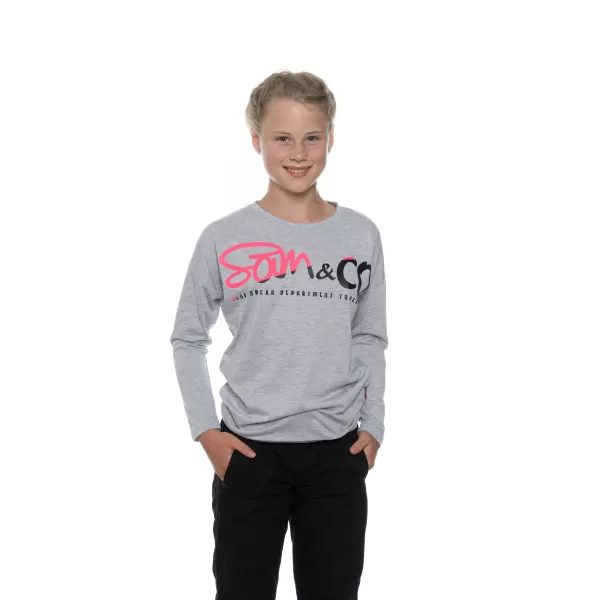 Tricou t -thirt cu mâneci lungi SAM 73 GT 533 GRI DESCHIS 