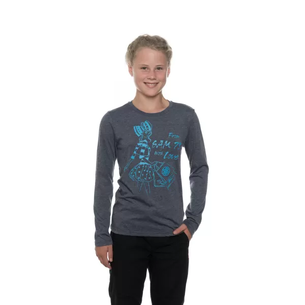  Tricou t -thirt cu mâneci lungi SAM 73 GT 531 ALBASTRU ÎNCHIS 
