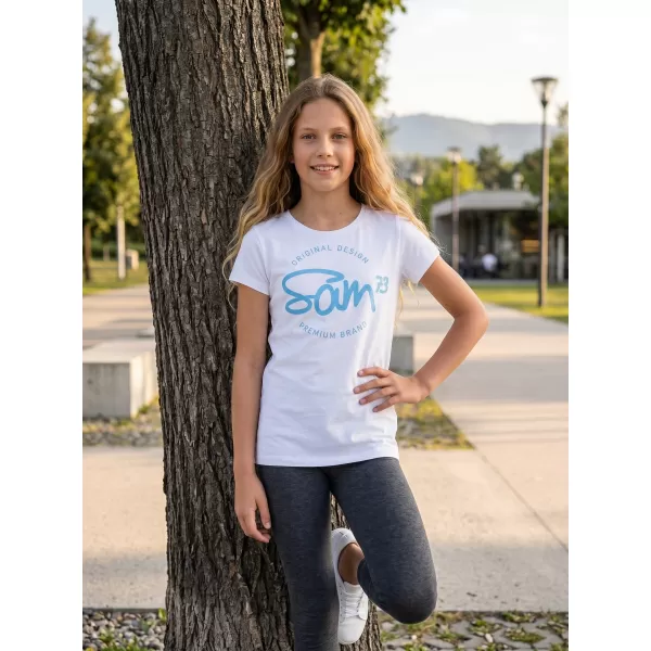  Tricou de fată cu mâneci scurte SAM 73 GT 529 ALB 