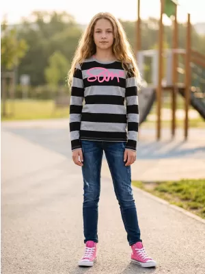 Tricou t -thirt cu mâneci lungi SAM 73 GT 534 GRI DESCHIS