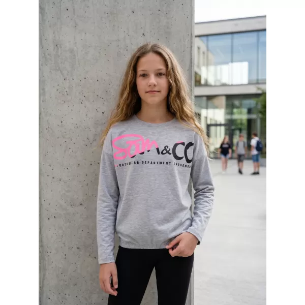  Tricou t -thirt cu mâneci lungi SAM 73 GT 533 GRI DESCHIS 
