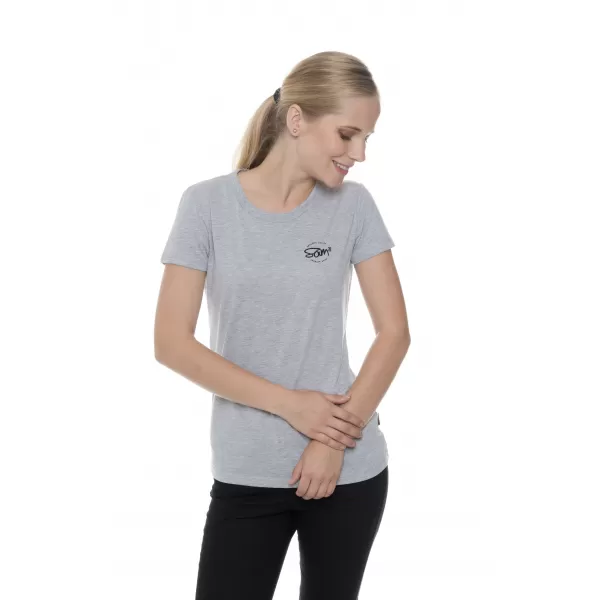  Tricou pentru femei cu mâneci scurte SAM 73 WT 784 GRI DESCHIS 