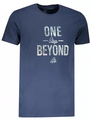 Tricou pentru bărbați LOAP BEYOND CLM1981 ALBASTRU ÎNCHIS