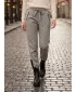 Pantaloni de dama TORSTAI VENETO ALB/GRI