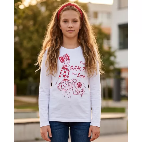  Tricou t -thirt cu mâneci lungi SAM 73 GT 531 ALB 