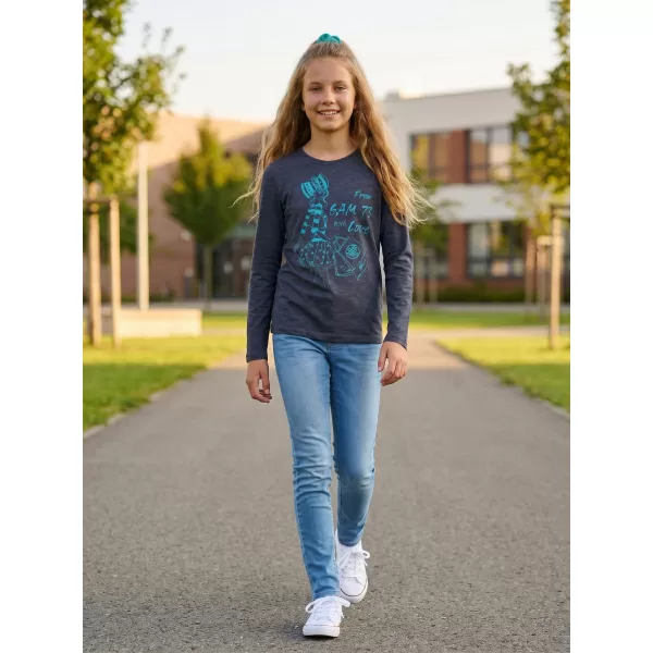  Tricou t -thirt cu mâneci lungi SAM 73 GT 531 ALBASTRU ÎNCHIS 