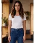 Tricou pentru femei cu mâneci scurte SAM 73 WT 782 ALB