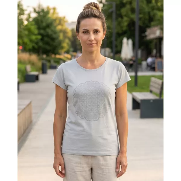  Tricou pentru femei cu mâneci scurte SAM 73 LTSP534 GRI DESCHIS 