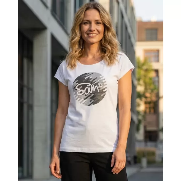  Tricou pentru femei cu mâneci scurte SAM 73 LTSP541 GRI DESCHIS 