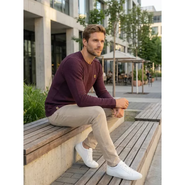  Pulover pentru bărbați ALTISPORT QUOD MPLR079 BURGUNDIA 