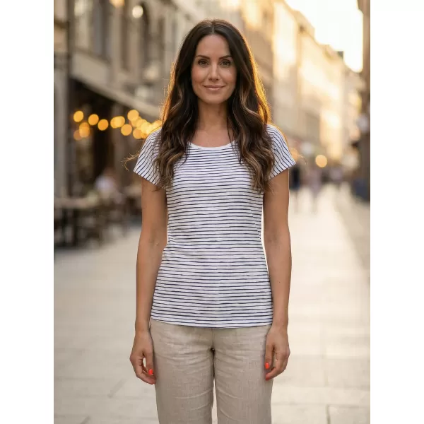  Tricou de damă cu mâneci scurte ALTISPORT GOBNATA LTSR640 ALB 