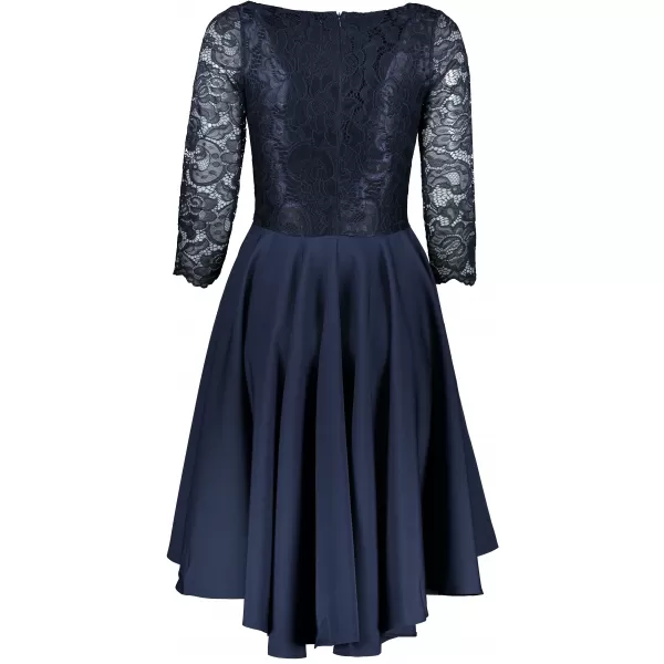  Rochie NUMOCO NICOLLE A210-2 ALBASTRU ÎNCHIS 