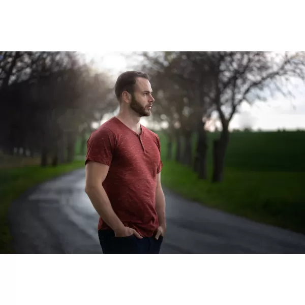  Tricou pentru bărbați ALTISPORT LADIUS MTSR527 ROȘU 