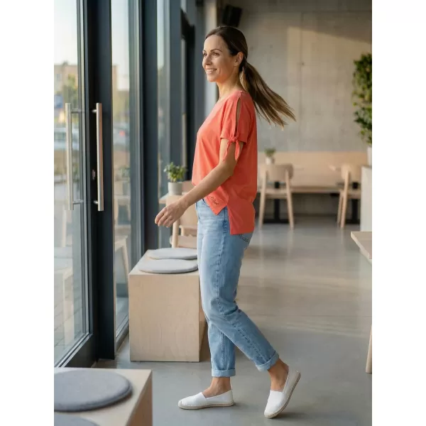  Tricou de damă cu mâneci scurte ALTISPORT NIALA LTSR671 PORTOCALE 