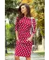 Rochie NUMOCO A13-111 PUNCTE ALBE