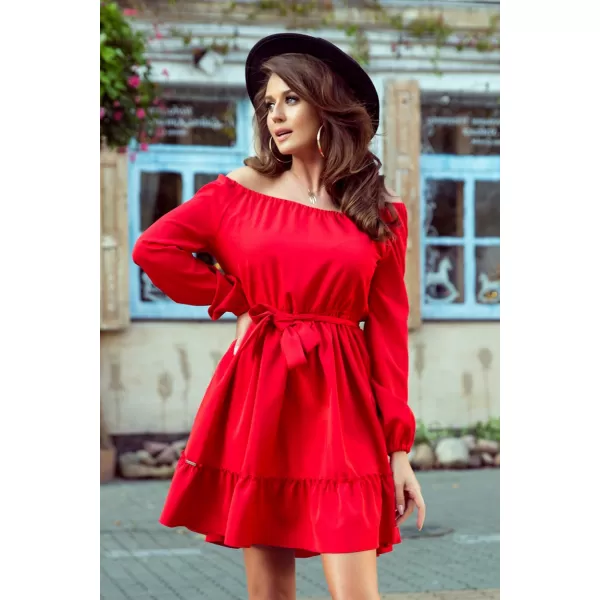  Rochie NUMOCO DAISY A265-4 ROŞU 
