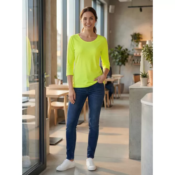  Tricou dama cu maneci 3/4 ALTISPORT MARAXA LTSR670 GALBEN 