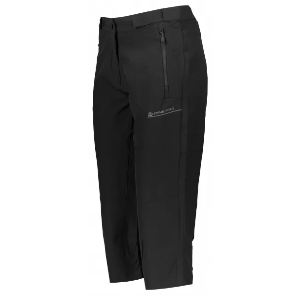  Pantaloni 3/4 pentru femei ALPINE PRO HYDA LPAR385 NEGRU 