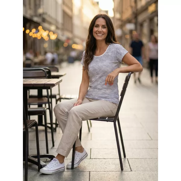  Tricou de damă cu mâneci scurte ALTISPORT GOBNATA LTSR640 ALB 