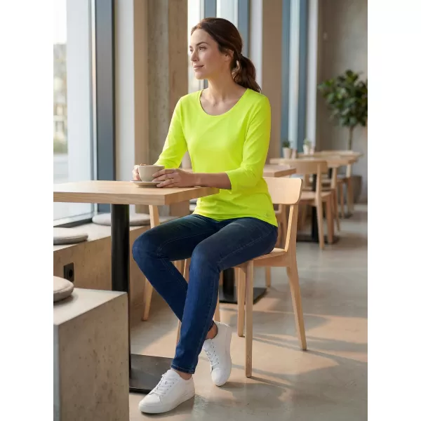  Tricou dama cu maneci 3/4 ALTISPORT MARAXA LTSR670 GALBEN 