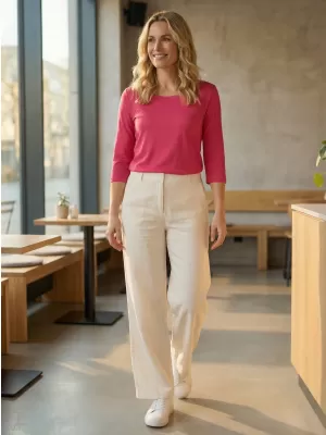 Tricou dama cu maneci 3/4 ALTISPORT MARAXA LTSR670 ROZ