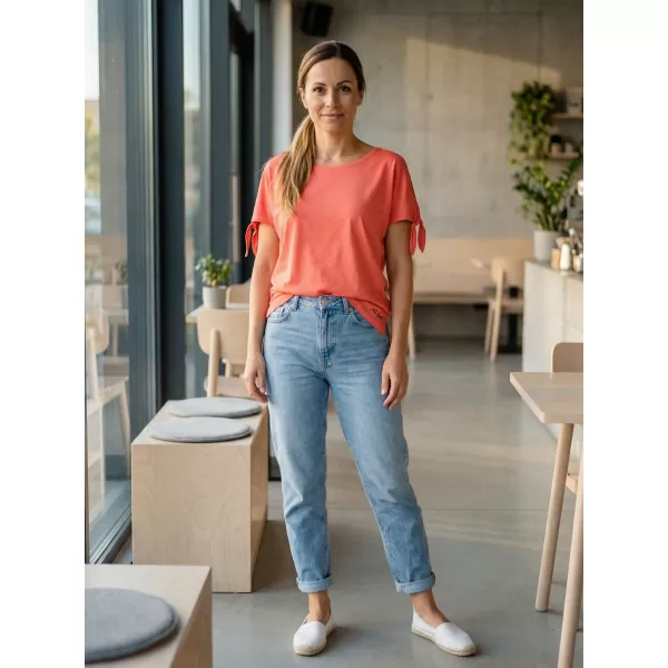  Tricou de damă cu mâneci scurte ALTISPORT NIALA LTSR671 PORTOCALE 