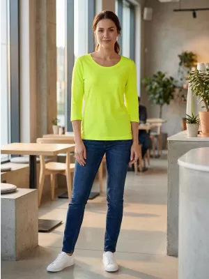 Tricou dama cu maneci 3/4 ALTISPORT MARAXA LTSR670 GALBEN