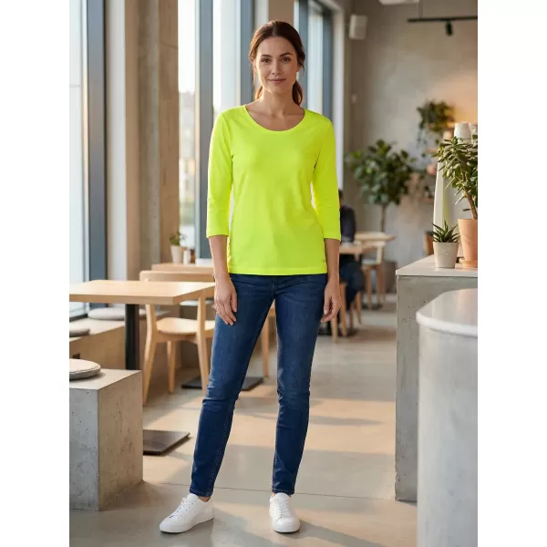  Tricou dama cu maneci 3/4 ALTISPORT MARAXA LTSR670 GALBEN 
