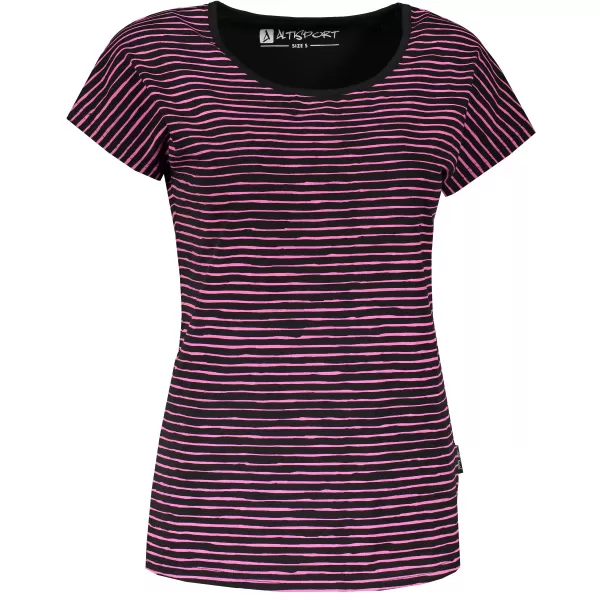  Tricou de damă cu mâneci scurte ALTISPORT GOBNATA LTSR640 NEGRU 