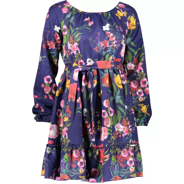  Rochie pentru femei NOMOCO DAISY A265-2 Flori albastre NOMOCO1 