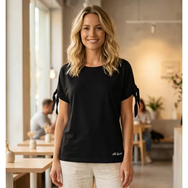  Tricou de damă cu mâneci scurte ALTISPORT NIALA LTSR671 NEGRU 
