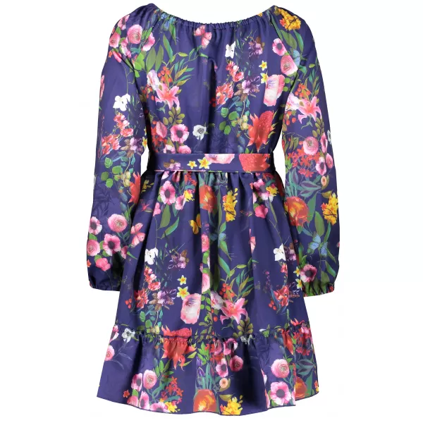  Rochie pentru femei NOMOCO DAISY A265-2 Flori albastre NOMOCO1 