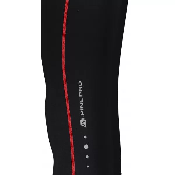  Pantaloni 3/4 bărbați ALPINE PRO ENZO 4 MPAR420 NEGRU/ROȘU 
