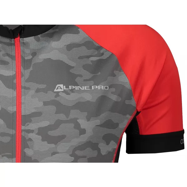  Jersey pentru biciclete ALPINE PRO MARK MTSR461 GRI/ROȘU 