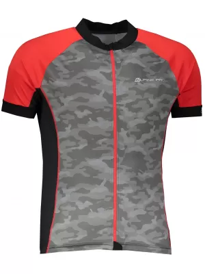 Jersey pentru biciclete ALPINE PRO MARK MTSR461 GRI/ROȘU