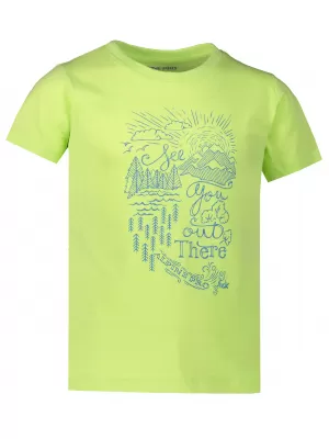 Cămașa fetei ALPINE PRO MATTERO 2 KTSR239 VERDE DESCHIS