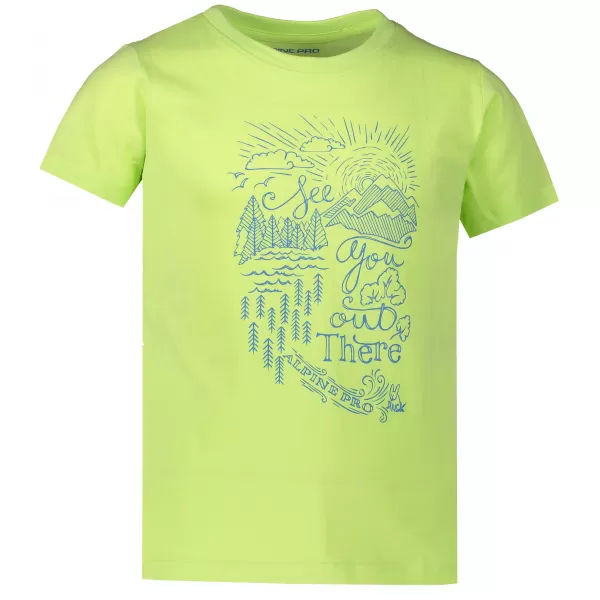  Cămașa fetei ALPINE PRO MATTERO 2 KTSR239 VERDE DESCHIS 