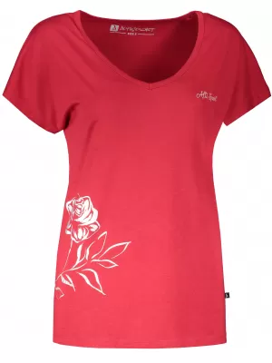 Tricou de damă cu mâneci scurte ALTISPORT CYRA LTSR637 ROȘU