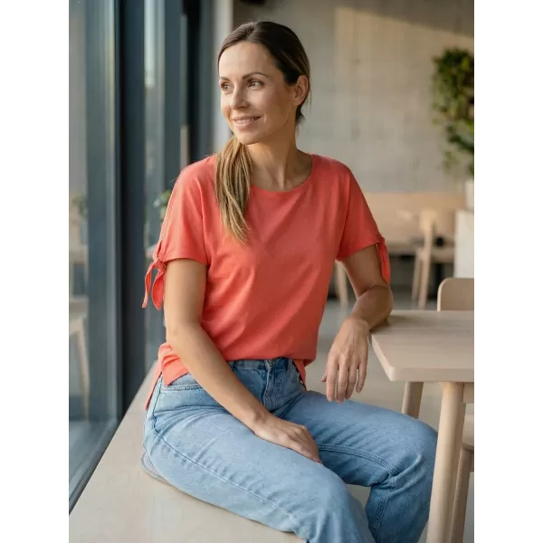  Tricou de damă cu mâneci scurte ALTISPORT NIALA LTSR671 PORTOCALE 