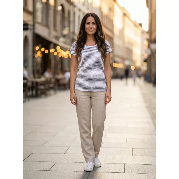  Tricou de damă cu mâneci scurte ALTISPORT GOBNATA LTSR640 ALB 
