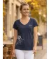 Tricou de damă cu mâneci scurte ALTISPORT CYRA LTSR637 ALBASTRU