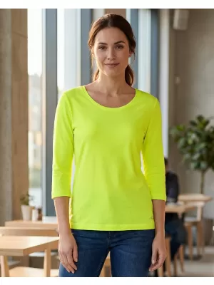 Tricou dama cu maneci 3/4 ALTISPORT MARAXA LTSR670 GALBEN