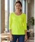 Tricou dama cu maneci 3/4 ALTISPORT MARAXA LTSR670 GALBEN