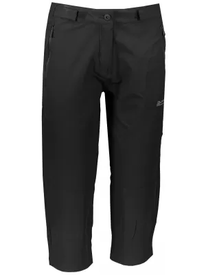Pantaloni 3/4 pentru femei ALPINE PRO HYDA LPAR385 NEGRU