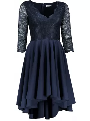 Rochie NUMOCO NICOLLE A210-2 ALBASTRU ÎNCHIS