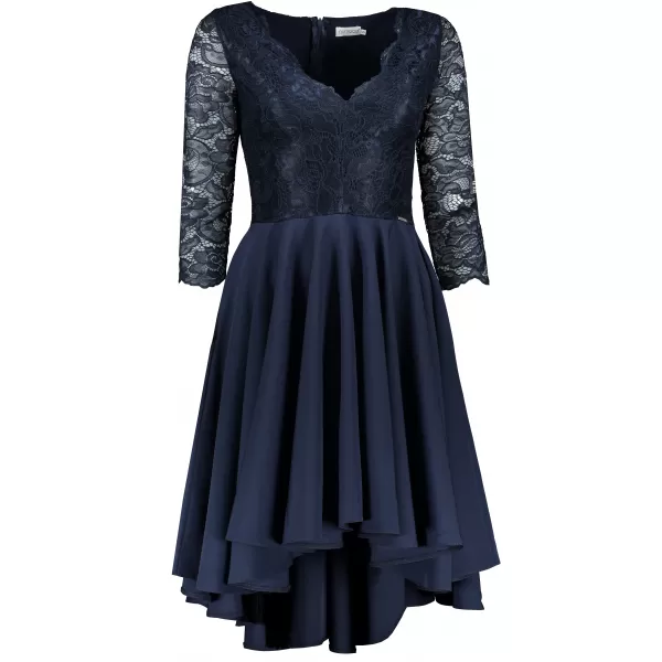  Rochie NUMOCO NICOLLE A210-2 ALBASTRU ÎNCHIS 