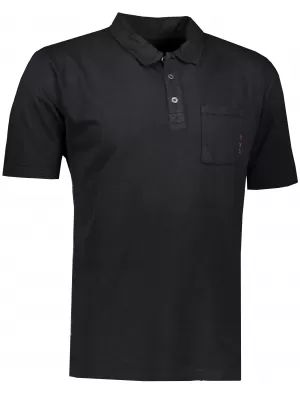 Mens t -thirt cu guler ALPINE PRO ERIN MTSR521 NEGRU