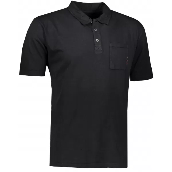  Mens t -thirt cu guler ALPINE PRO ERIN MTSR521 NEGRU 
