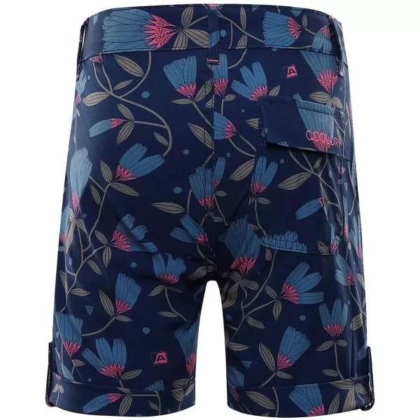  Pantaloni scurţi ALPINE PRO LARKO KPAR182 IMPRIMEU ALBASTRU 